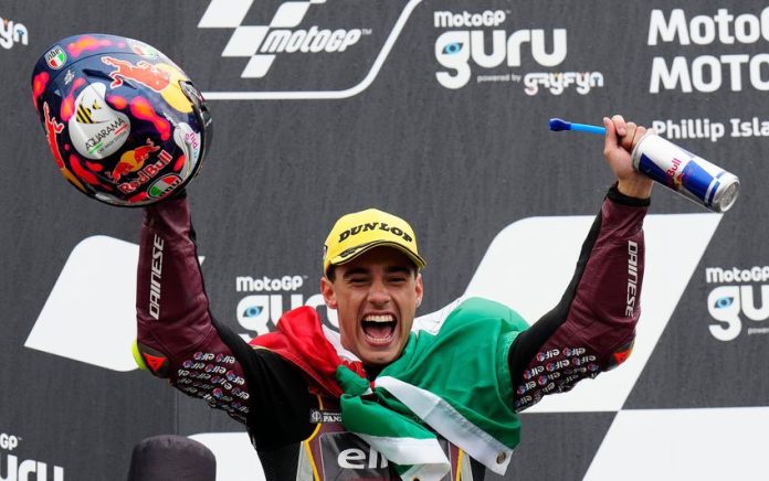 Tony Arbolino meraih kemenangan ketiga musim ini pada Moto2 Australia 2023