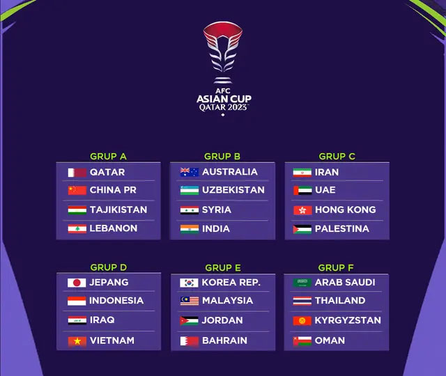 jadwal Piala Asia 2023