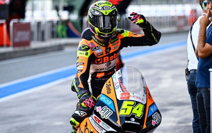 Fermin Aldeguer berhasil menempati posisi teratas klasemen pada Moto2 Thailand 2023. (MotoGP)