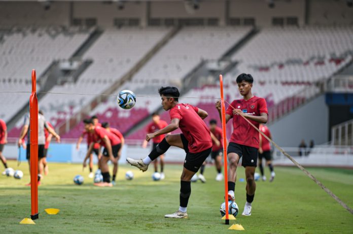 Timnas U-17 Indonesia kembali menjalani latihan di Jakarta sebagai persiapan jelang laga perdana Piala Dunia U-17 2023. (PSSI)