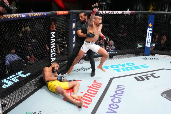 Jeka Saragih Bikin KO Lucas Alexander dalam debut pertamanya di UFC. (MMA)