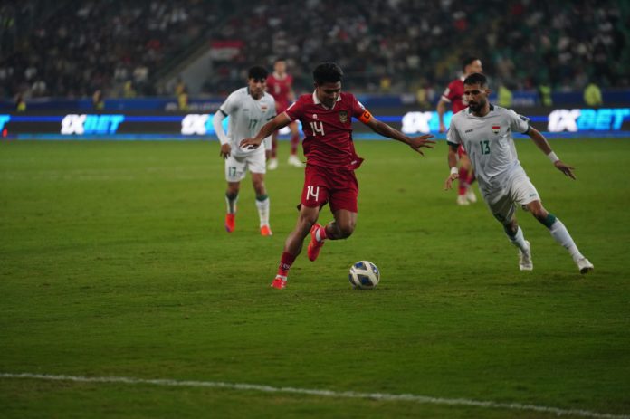 Indonesia vs Irak dalam kualifikasi Piala Dunia 2026 untuk zona Asia di Group F. (PSSI)