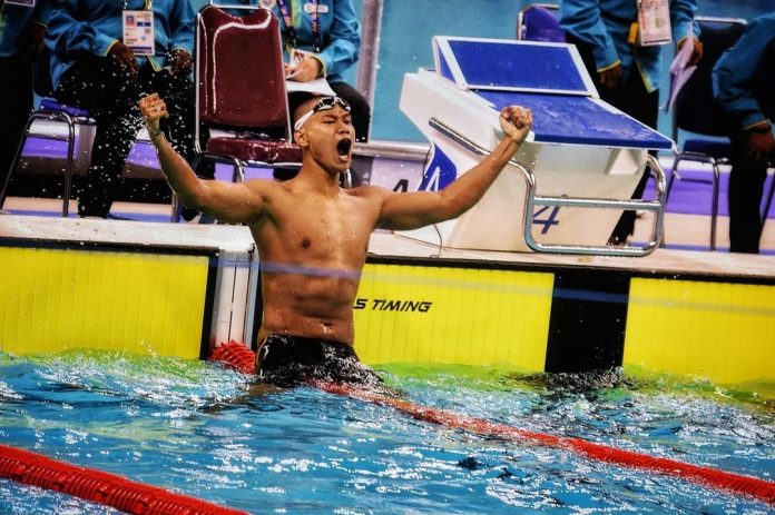 Joe Aditya Kurniawan sukses memecahkan rekor nasional pada nomor 100 meter gaya kupu-kupu putra di Kejuaraan Nasional 5th Indonesia Open Aquatic Championship (IOAC) 2023. (Foto: Instagram @joeaditya281)