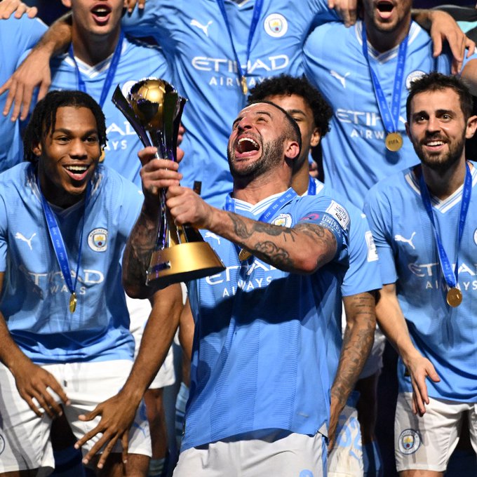 Manchester City menutup musim 2023 dengan meraih gelar juara Piala Dunia Antarklub usai mengalahkan Fluminense dengan skor 4-0. (Foto: FIFA)
