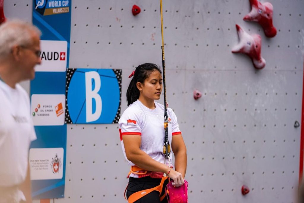 Atlet panjat tebing putri Indonesia, Desak Made Rita Kusuma Dewi raih tiket Olimpiade Paris 2024. (Foto: Instagram @desakmaderita01)
