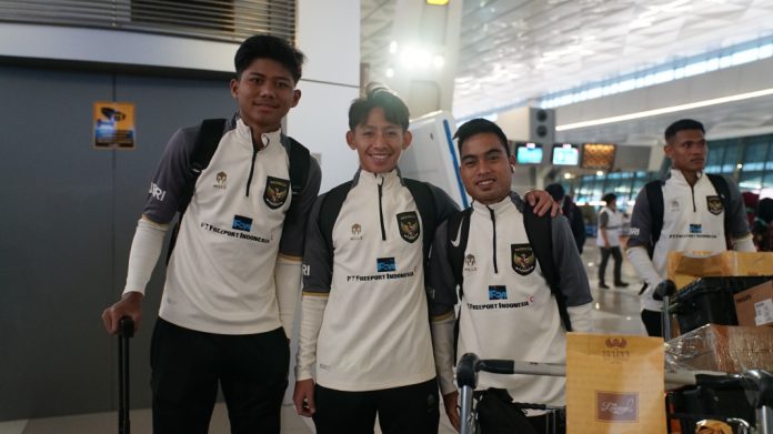 Sebanyak 26 pemain timnas U-20 Indonesia berangkat ke Doha, Qatar untuk jalani pemusatan latihan. (Foto: Dok PSSI)