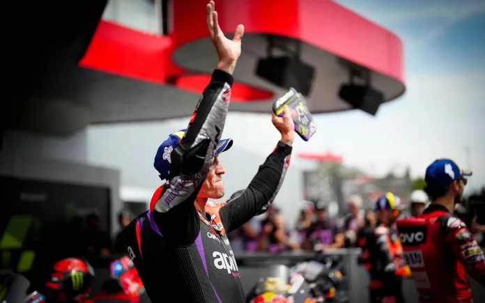 Aleix Espargaro kembali memimpin di Sprint Race MotoGP Catalunya 2024. (Foto: MotoGP)