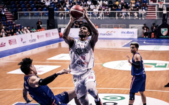 RANS Simba Bogor menang dramatis atas Pelita Jaya Jakarta dalam liga basket IBL 2024 dengan skor akhir 102-97. (Foto: IBL)