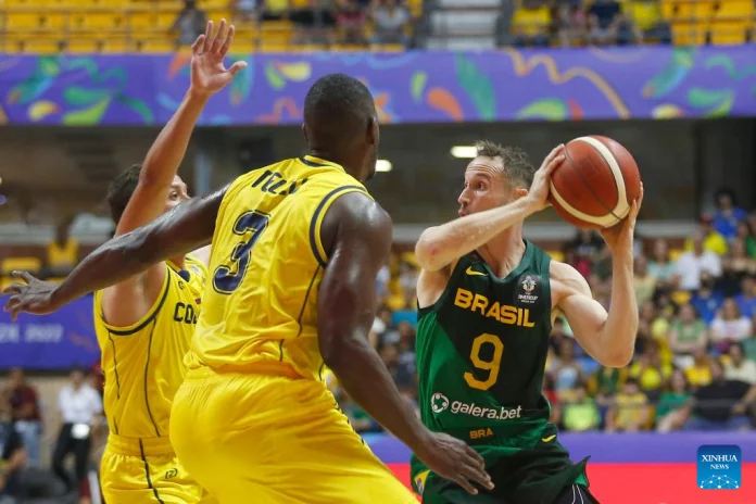 Daftar skuad timnas basket Brasil putra untuk Olimpiade Paris 2024. (Foto: Lucio Tavora/Xinhua)