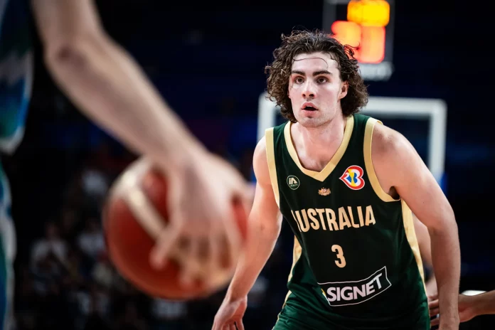 Daftar skuad timnas basket Australia putra yang akan bertanding di Olimpiade Paris 2024. (Foto: Australia.basketball)