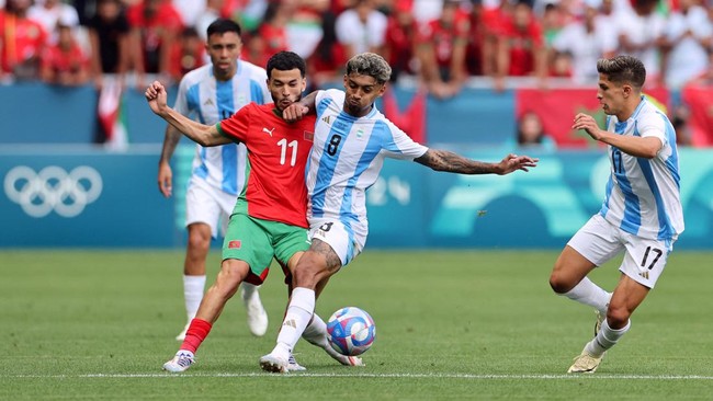 Jadwal lengkap babak perempat final Olimpiade sepak bola putra 2024. (Foto: Reuters/Thaier Al-Sudani)