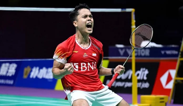 Anthony Sinisuka Ginting. (Foto: AFP)