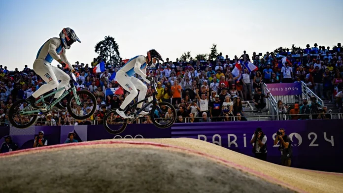 Prancis dominasi perolehan medali balapan sepeda BMX putra pada Olimpiade Paris 2024. (Foto: fr.news)