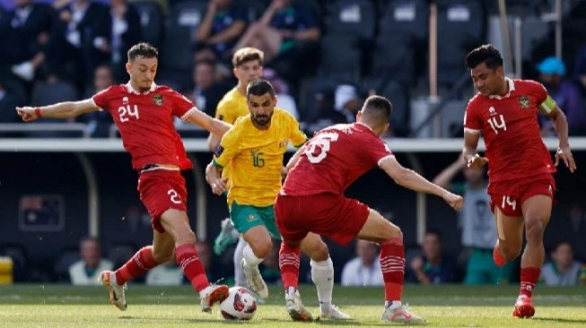 Indonesia vs Australia (Foto: AFC)