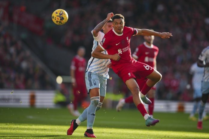 Liverpool vs Nottingham Forest (Foto: AP/Jon Super)