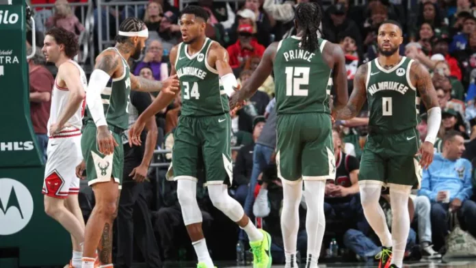 Giannis Antetokounmpo jadi salah satu pemain dengan rebound terbaik sepanjang masa tim basket Milwaukee Bucks (Foto: NBA)