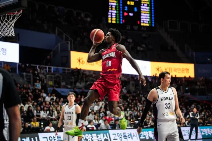 Timnas basket Indonesia vs Korea Selatan di Kualifikasi FIBA Asia Cup 2025 (Foto: FIBA)